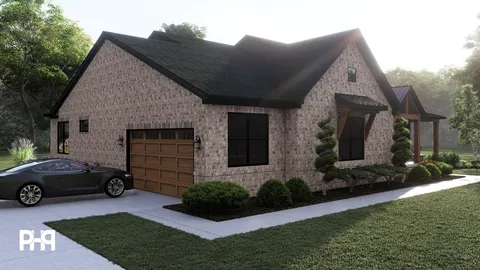 The Weller house plan, exterior view 6